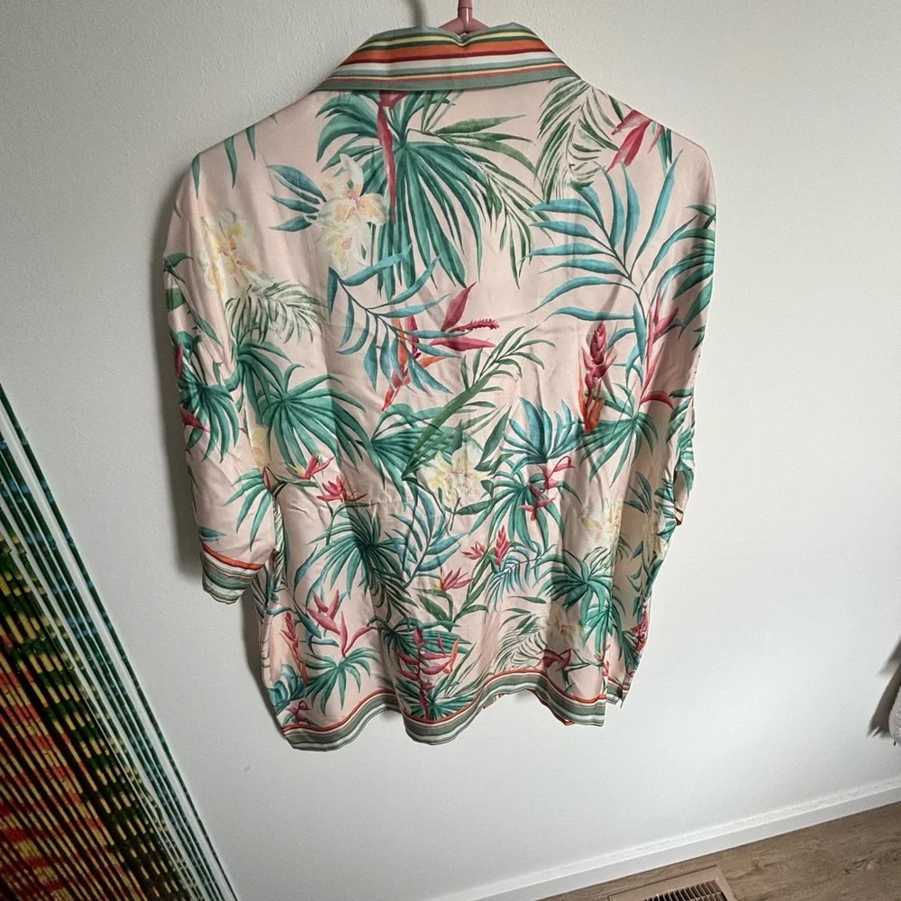 Tori Richard Multicolor Striped Silk Shirt - Picture 2 of 5